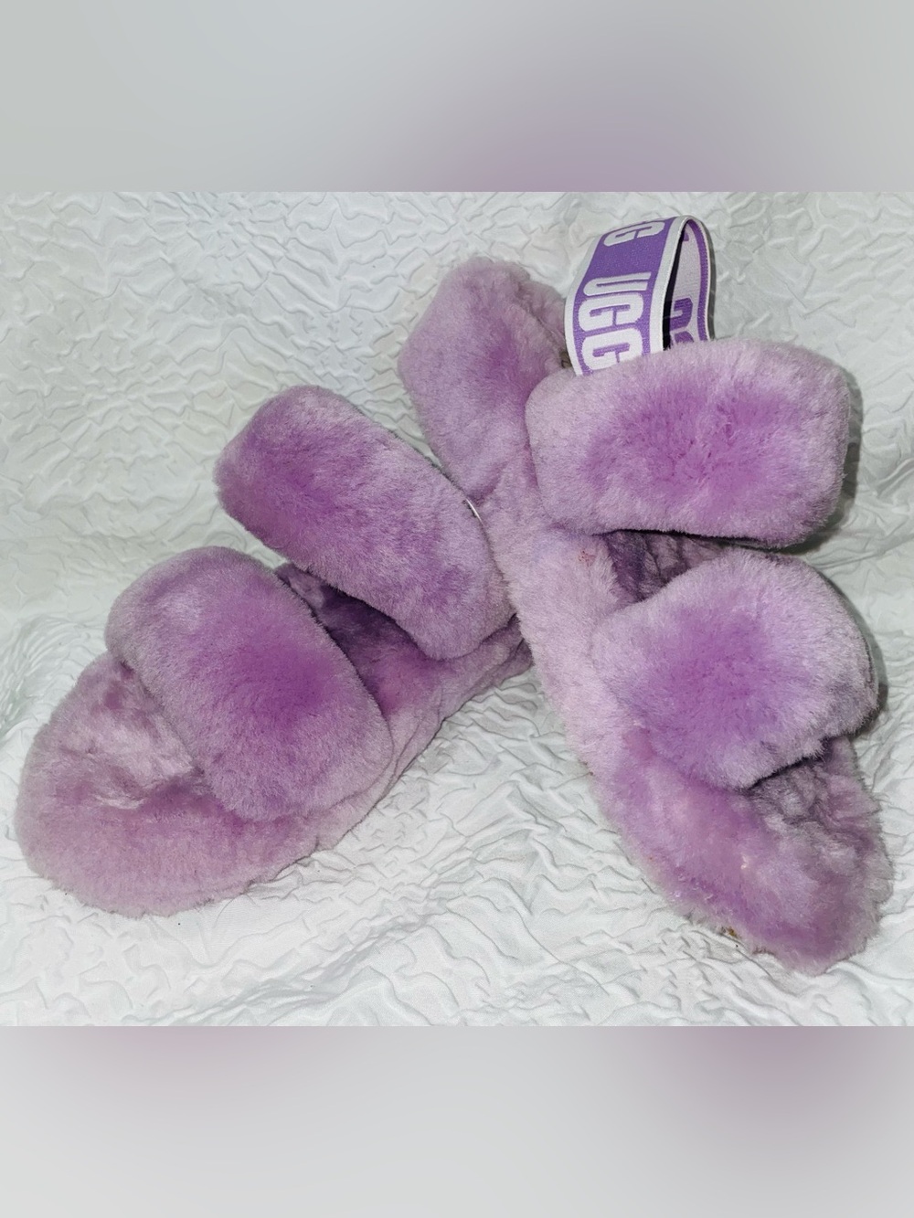 UGG WOMEN'S OH YEAH SLIDE SLIPPER IN LILAC BLOOM
